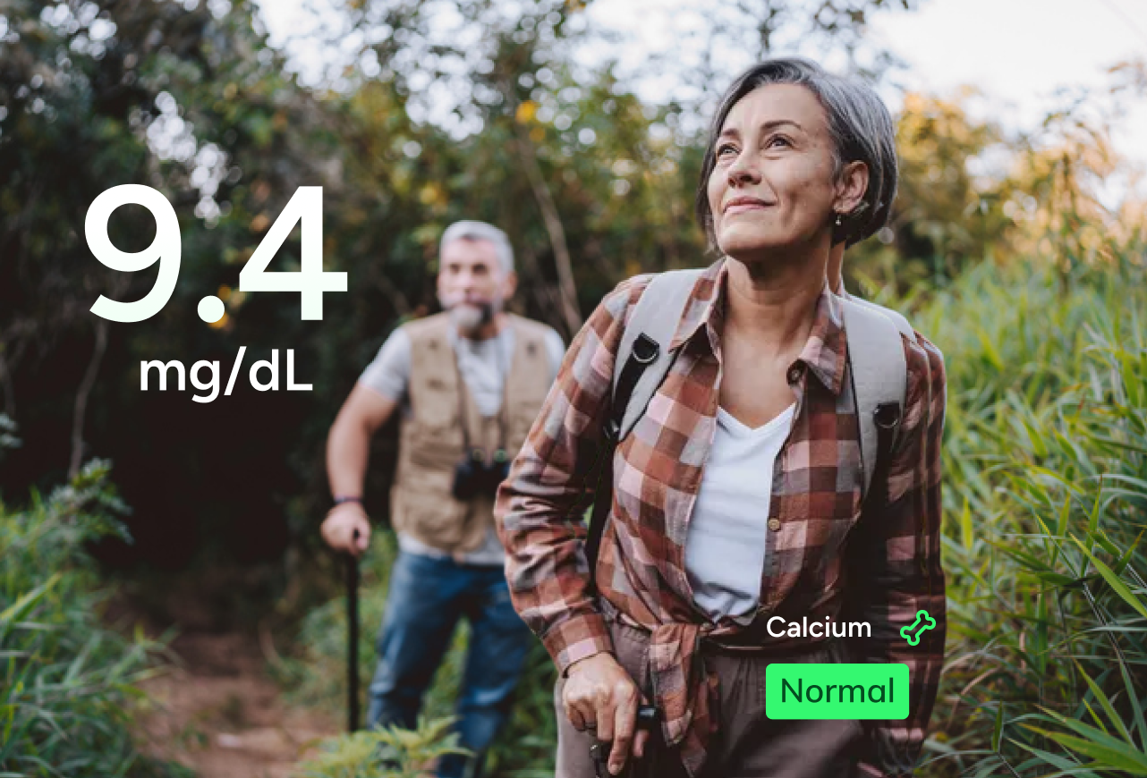 Calcium and vitamin D can be vital markers to test at this stage in life